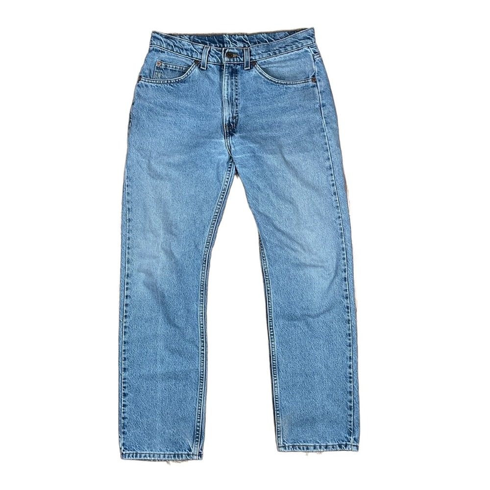 Levi's 505 Vintage 90s Orange Tab Jeans W30 L29 Light Wash Blue Regular Straight